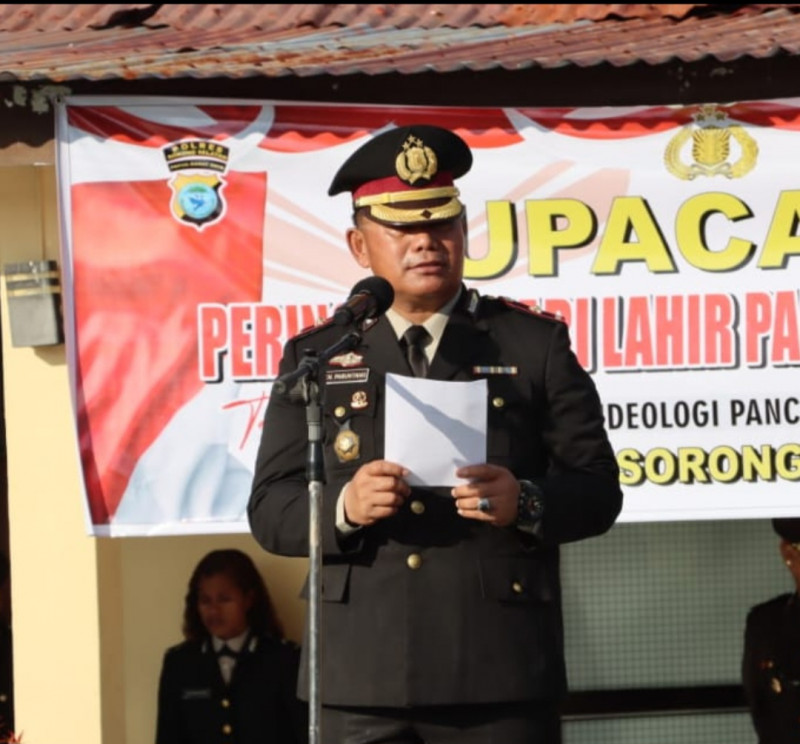Polres Sorong Selatan Gelar Upacara Peringatan Hari Lahir Pancasila Tahun 2025 Wujudkan Semangat Nasionalisme,