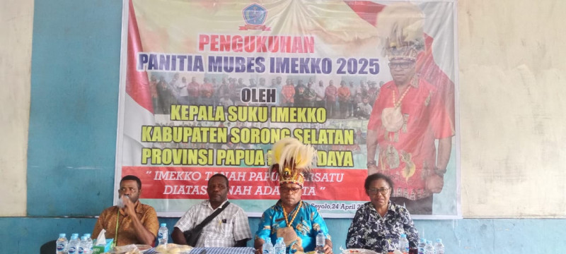 Kepala Suku Imekko Sorong Selatan Pastikan Musyawara Adat Imekko Segera Di Gelar